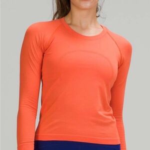 Women's Warm Coral Swiftly Tech Top